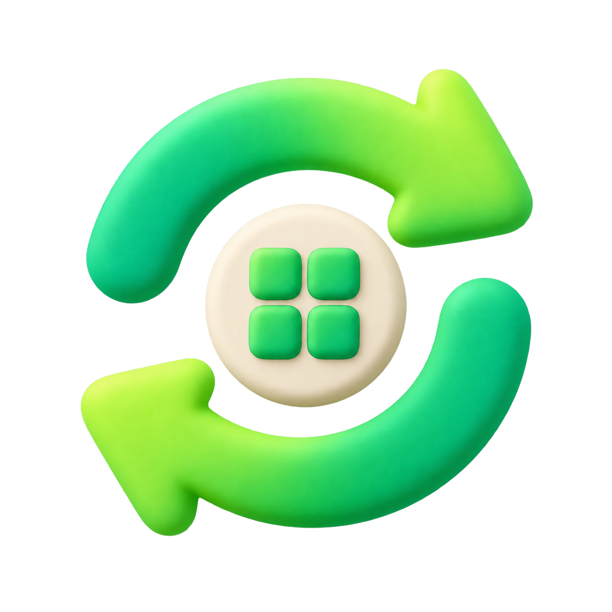 Green gradient clay trading loop