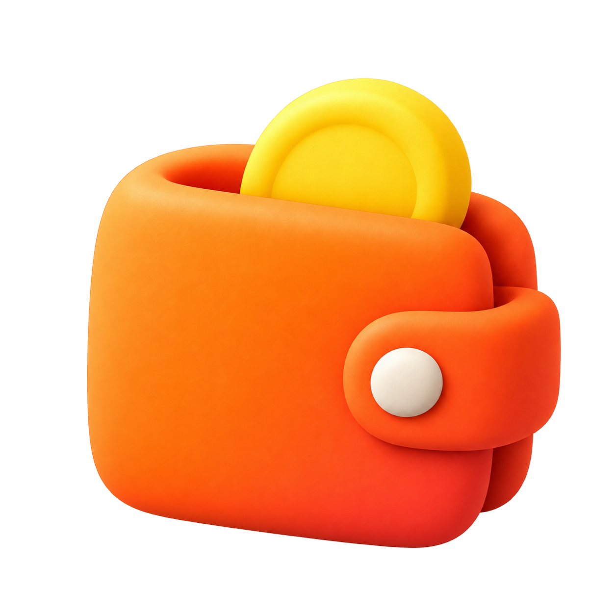 Orange Portfolio clay icon