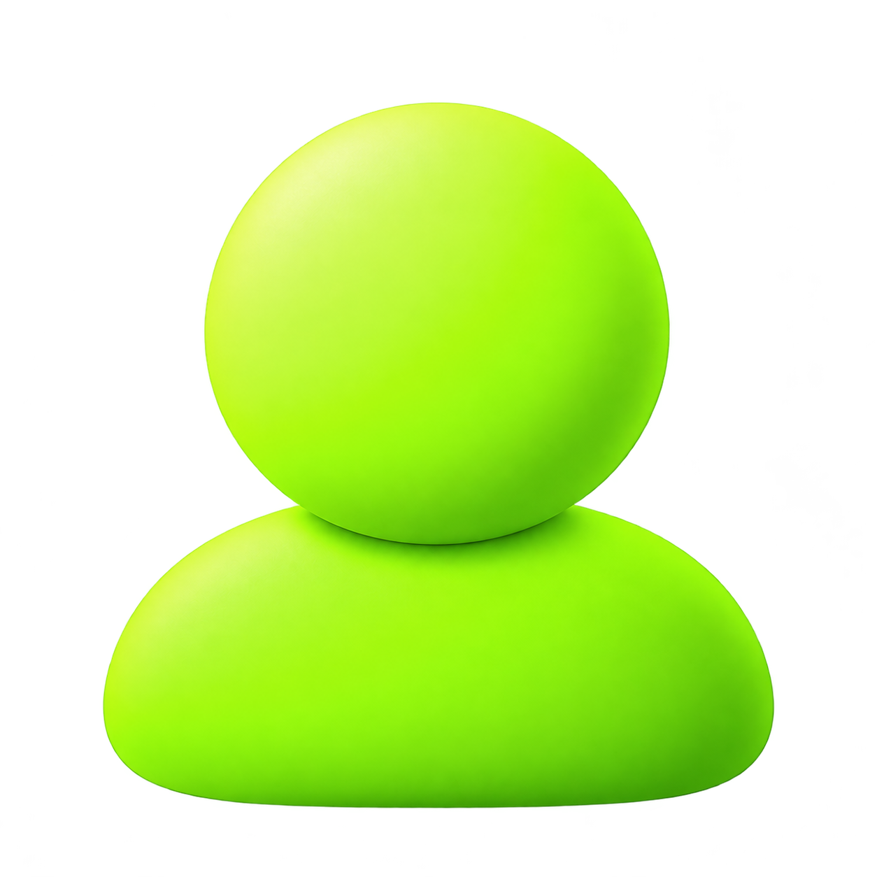 Lime Profile clay icon